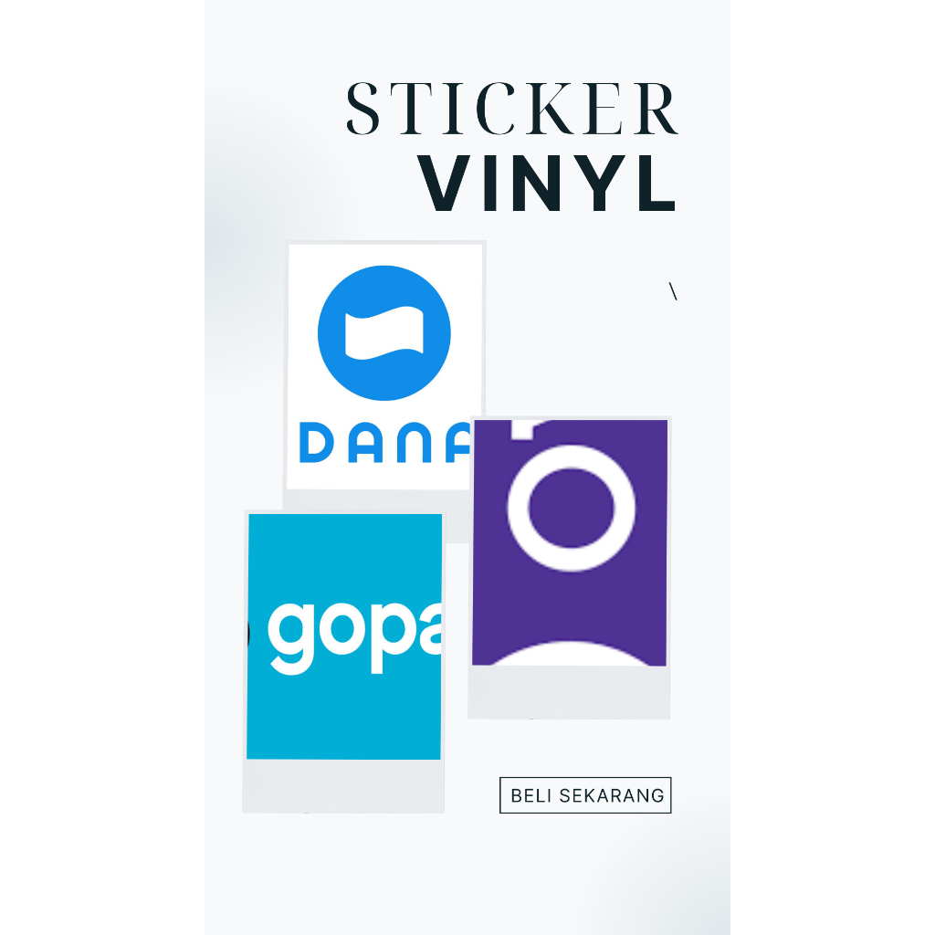 Jual Sticker Display Vynl Aplikasi E-Wallet | Shopee Indonesia