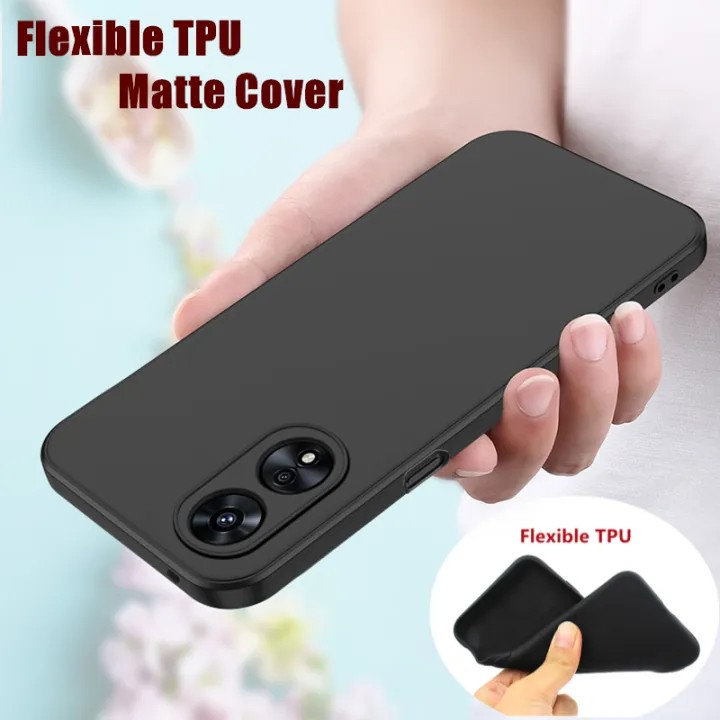 Jual Case Oppo A60 A18 A38 A58 A78 4g 5g A98 5g A79 Slim Matte Premium Case Soft Black 1142