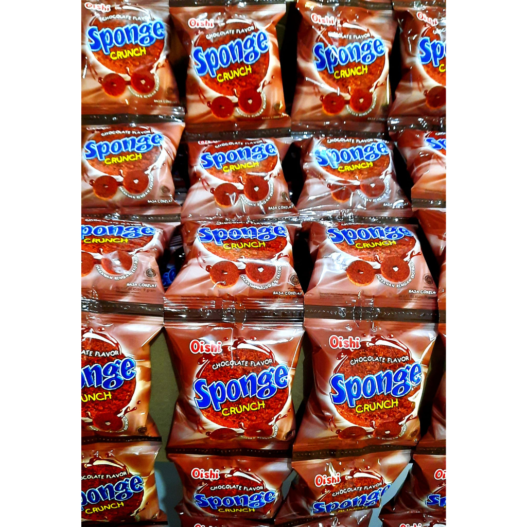 Jual OISHI SPONGE RENCENG ( 9 GR X 10 PCS ) | Shopee Indonesia
