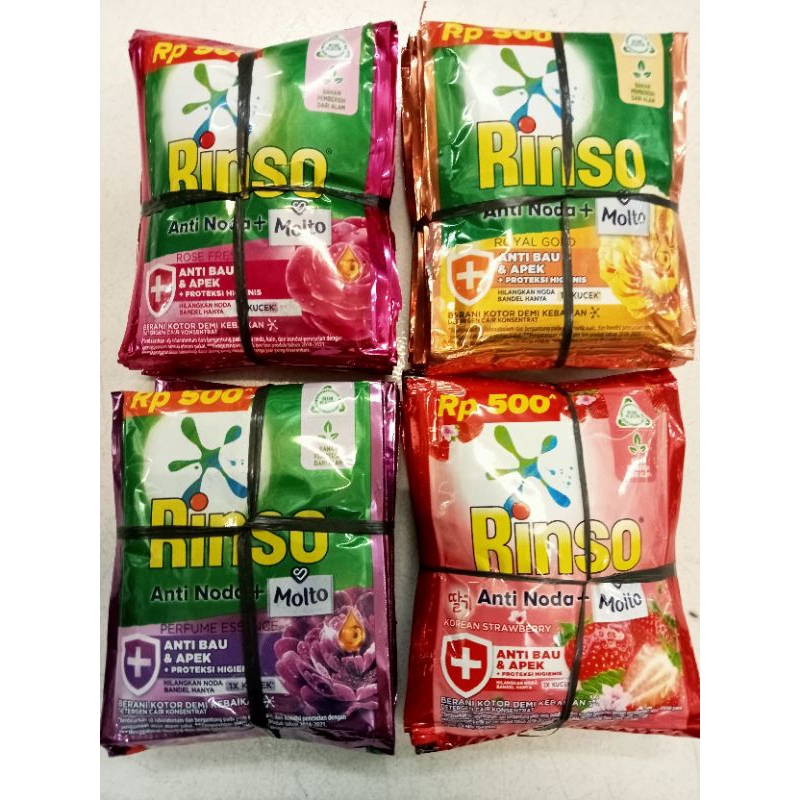 Jual Rinso Liquid 500an Renteng isi 12 Sachet | Shopee Indonesia
