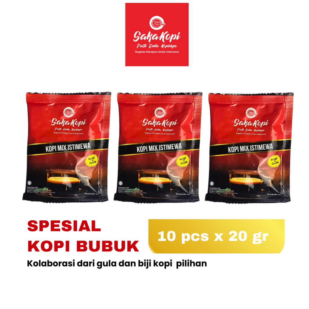 Jual KOPI BUBUK SAKA KOPI LEBIH HEMAT 1 RENCENG | Shopee Indonesia