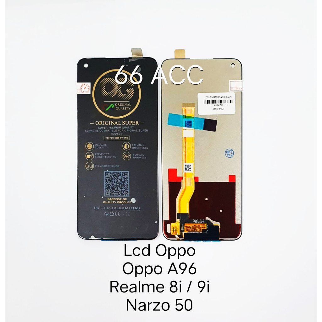 Arbilato Schermo LCD per Oppo Realme 8i / 9i / A96 4G LCD Touch Screen Sostituzione Digitalizzatore Full Assembly Kit RMX3151 RMX3491 CPH2333