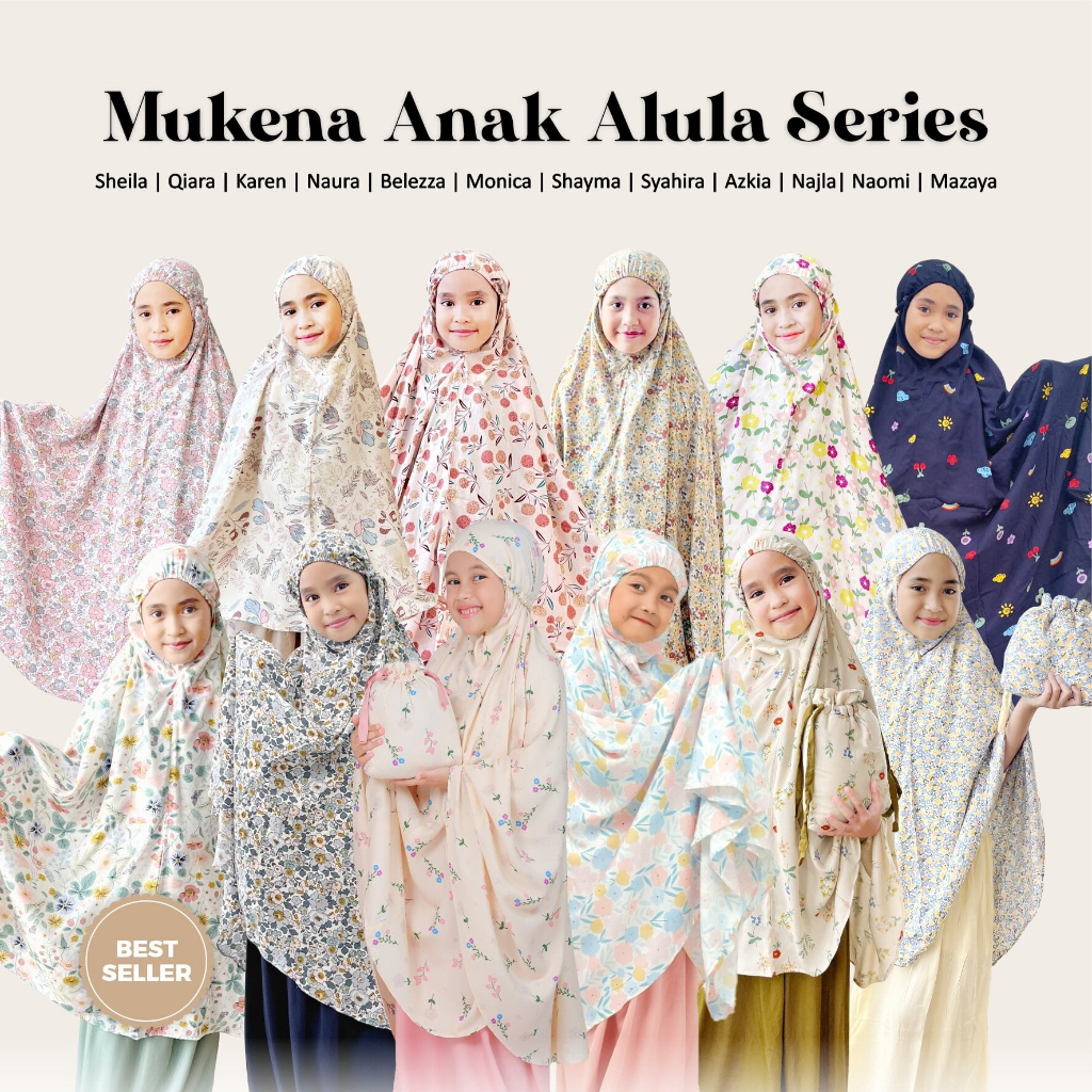 Jual Mukena Anak Motif Alula Series By Bilza.id Untuk Umur 4 Sd 13 ...