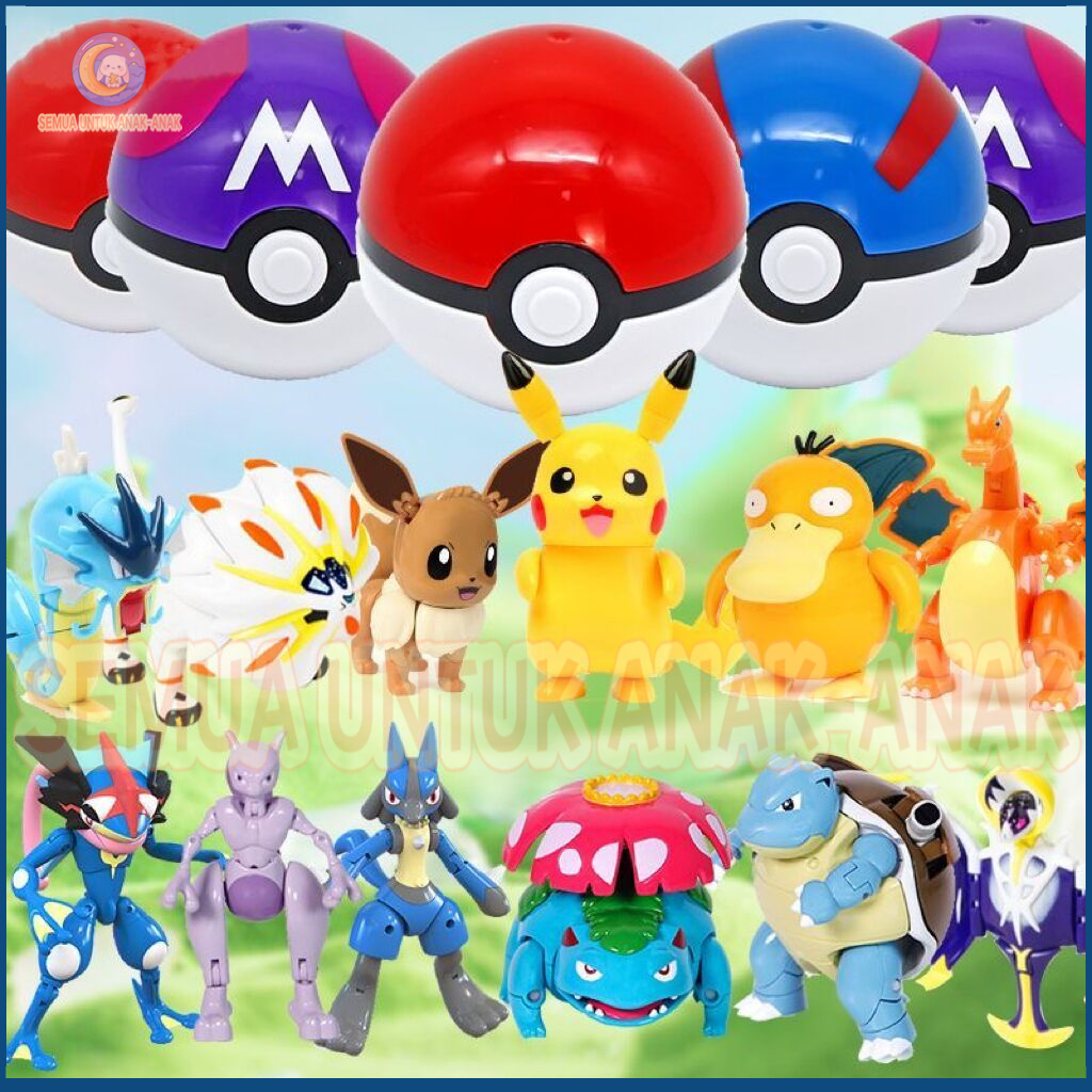 Jual Mainan Pokemon Pokeball /Pokemon Balls /WPokemon Figure ...