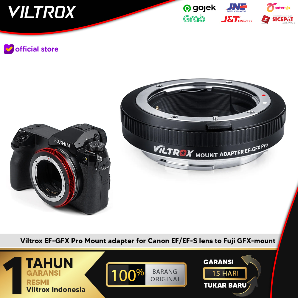 Adattatore VILTROX EF-GFX Pro: Monta Obiettivi Canon EF/EF-S Su Fujifilm GFX Con Autofocus E Anello Apertura Manuale