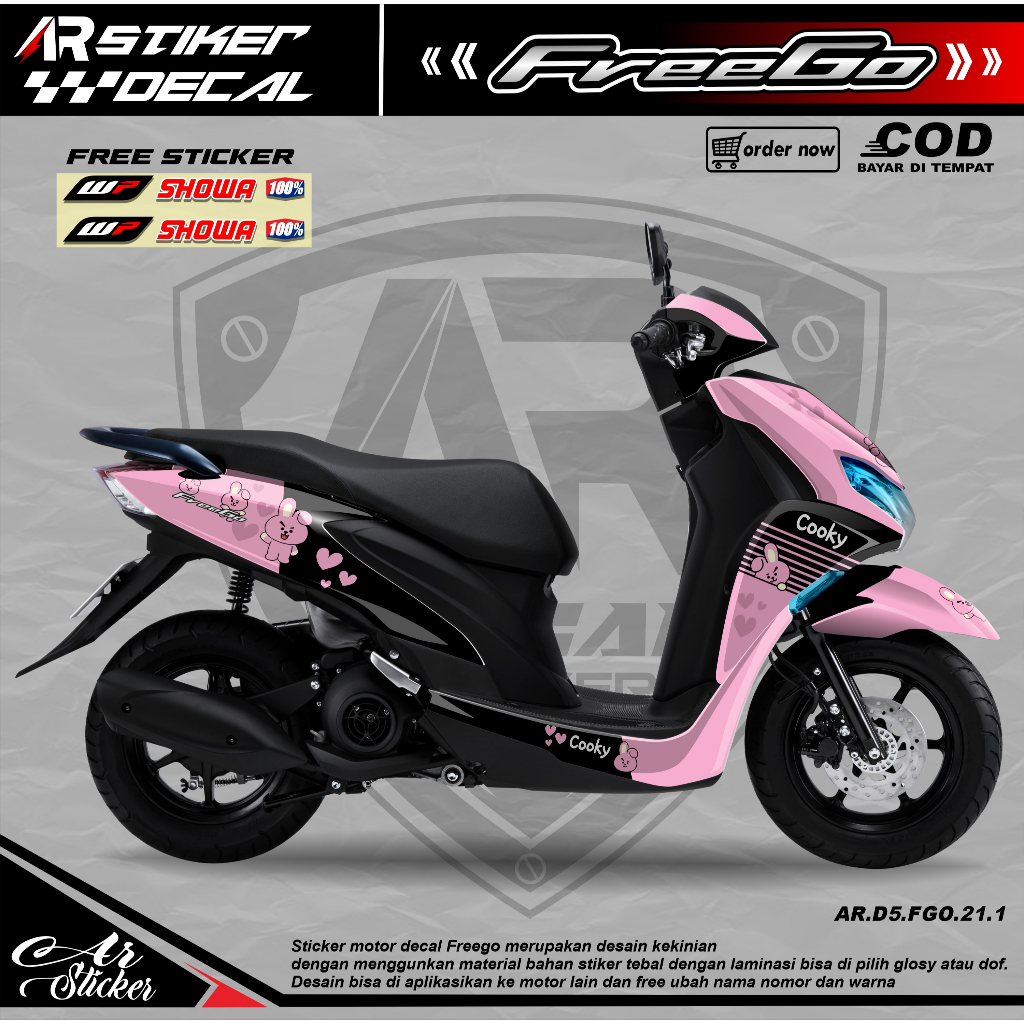 Jual Stikcer Decal Motor Yamaha Freego Full Body, Stiker Dekal Freego ...