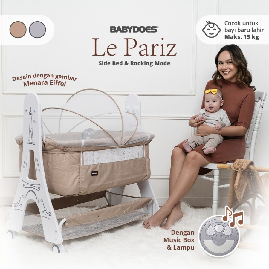 Jual BABY BOX BABYDOES 1635 ROCKING SIDE BED JIRAFF // BABYDOES BOX CH