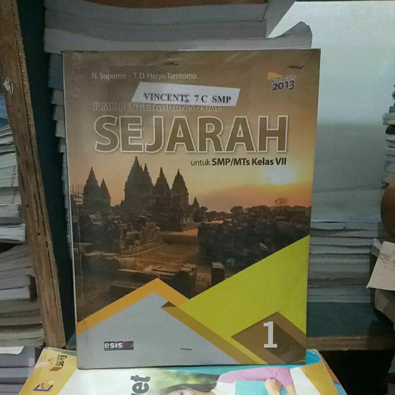 Jual Buku Bekas Ilmu Pengetahuan Sosial Sejarah Untuk Smp Kelas 7 Penerbit Esis Shopee Indonesia 8179