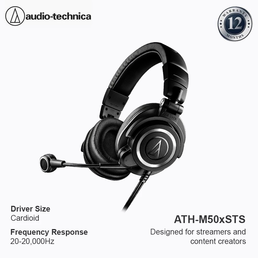 Audio-Technica ATH-M50xSTS USB Designed for streamers and content creators
