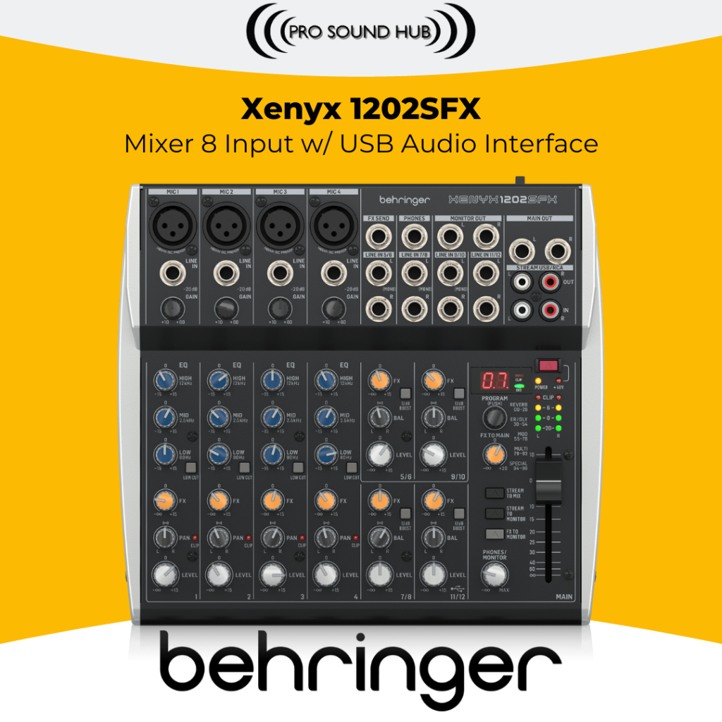 Jual Behringer Xenyx 1202SFX 1202 Mixer 4 Channel USB Soundcard Audio
