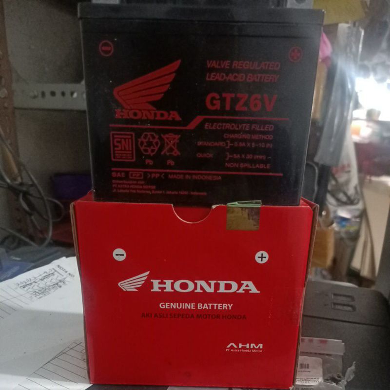 Jual AKI ACCU BATERAY GTZ6V VARIO 125/150/160 SONIC GTR CB150 LED PN
