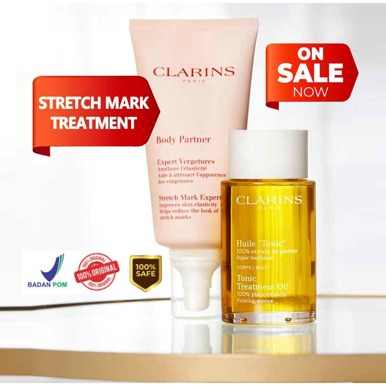 Jual CLARINS Paket IBU HAMIL Stretch Mark Expert Cream + Tonic