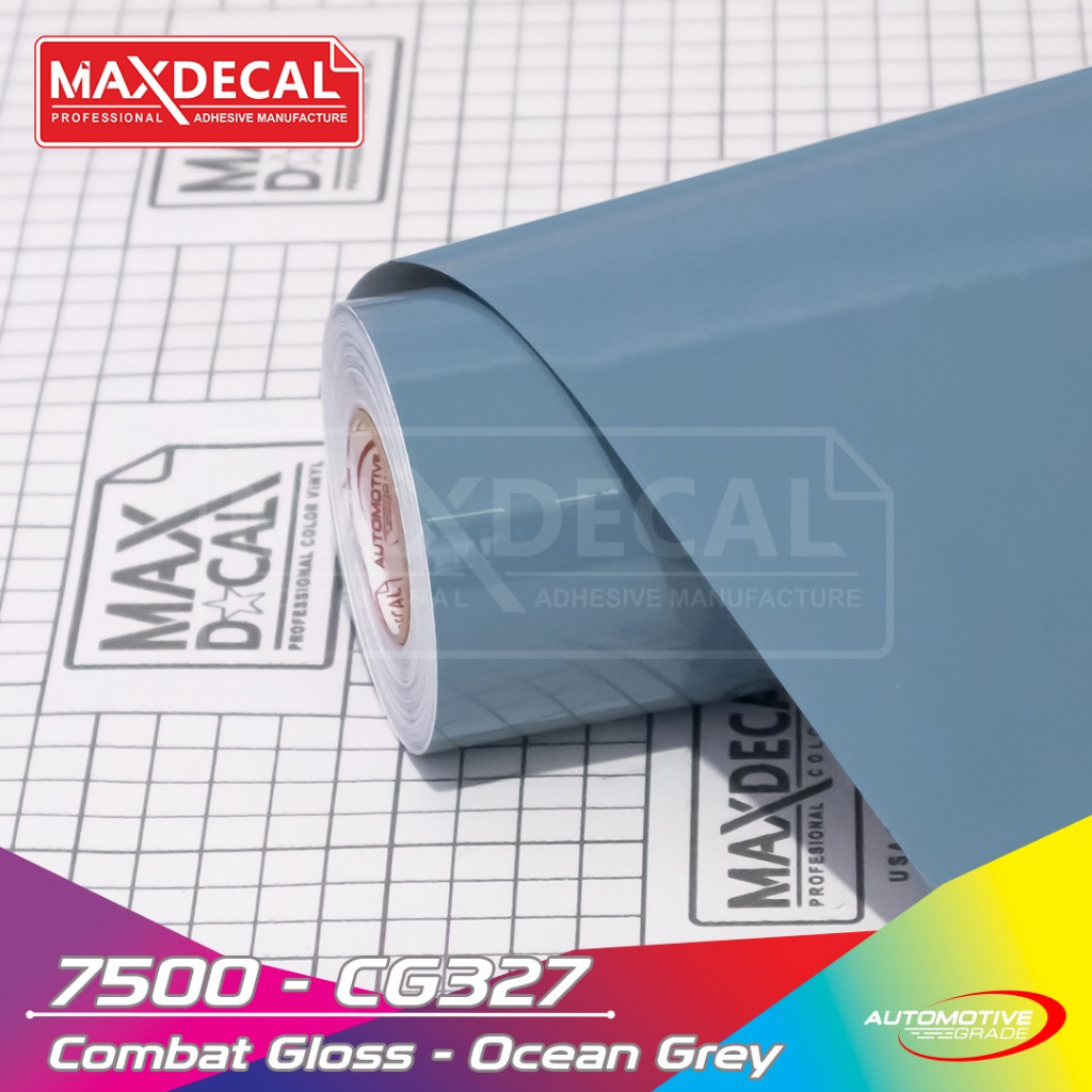 Jual Roll Sticker Maxdecal 7500 Cg327 Combat Gloss Ocean Grey 45cm X