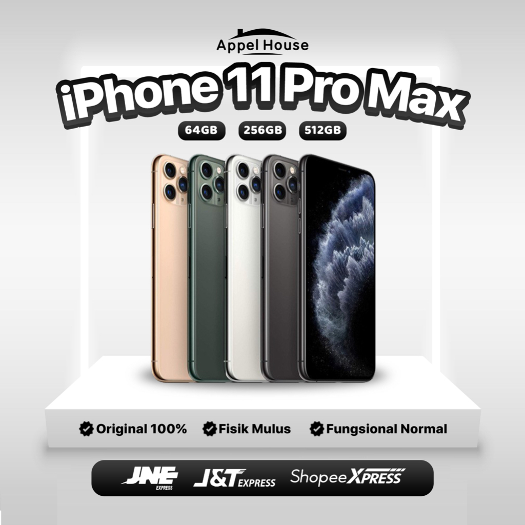 Jual IPhone 11 Pro Max 64GB/256GB/512GB Bekas Second Original 100% ...