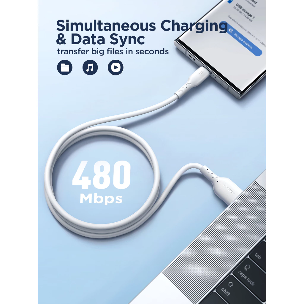 JOYROOM A26 Kabel Data USB-C Super Fast Charging 100W 6A VOOC