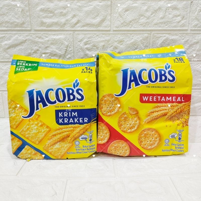 Jual Roti Jacob S Cream Crackers Krim Kraker Weetameal Multipack Shopee Indonesia