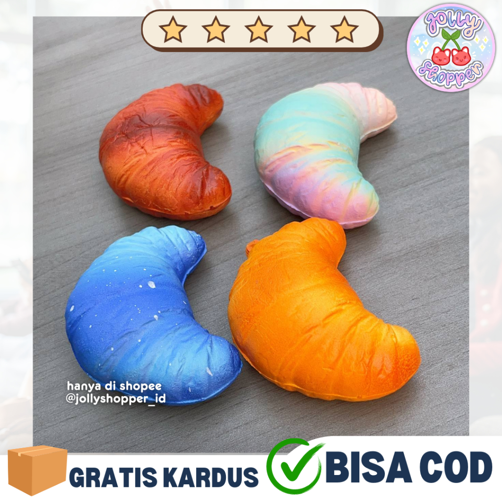 Jual [READY STOCK] SQUISHY Croissant MINI Roti Squishy Kecil Lucu ...