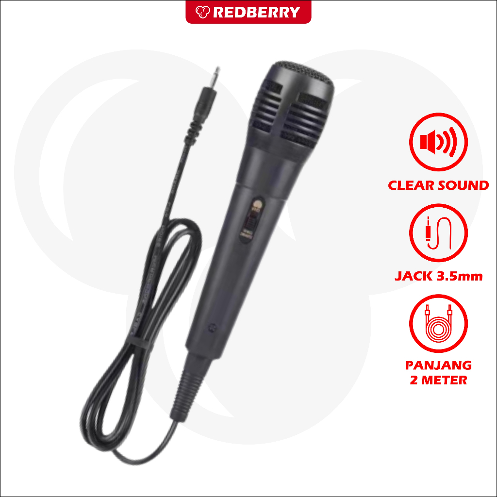 Jual Microphone Karaoke Mic Speaker murah Jack 3.5mm kecil panjang