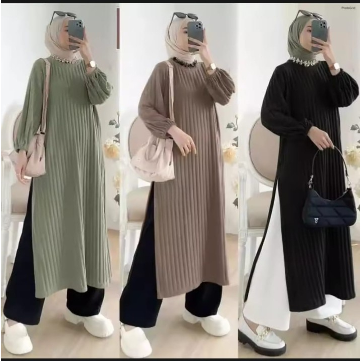 Kamera 3 4 Knit Tunic Sphinx Detail Melang