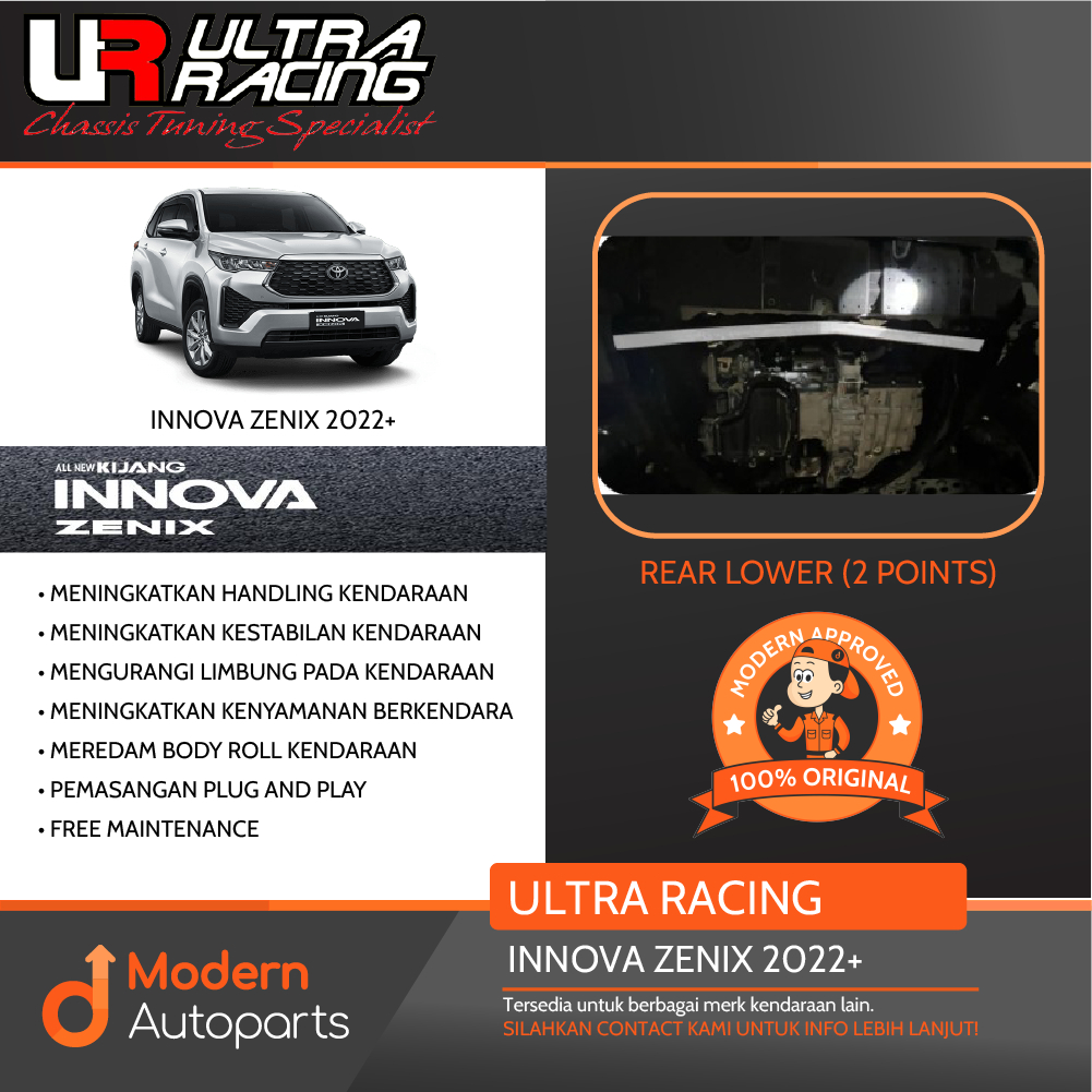 Jual Stabilizer Ultra Racing INNOVA ZENIX 2023+ REAR LOWER 2PT PnP ...