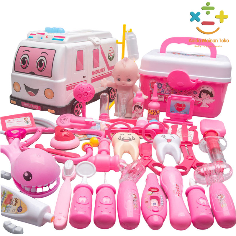 Jual Adida Toys 43/53Pcs Mainan Anak Doctor Koper Mainan Perempuan ...