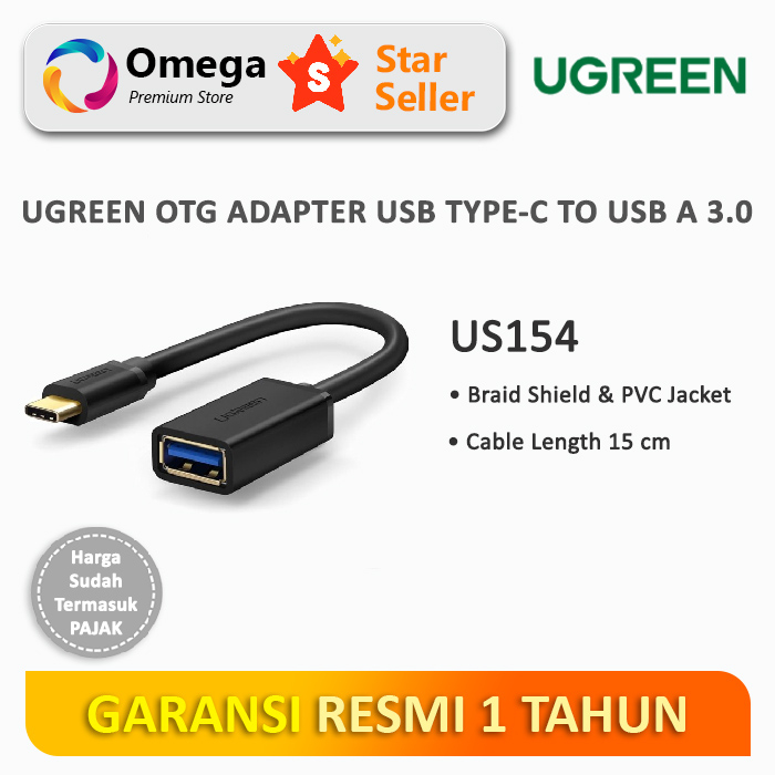 Jual UGREEN OTG USB Type C To USB A 3.0 Adapter Converter | Shopee ...