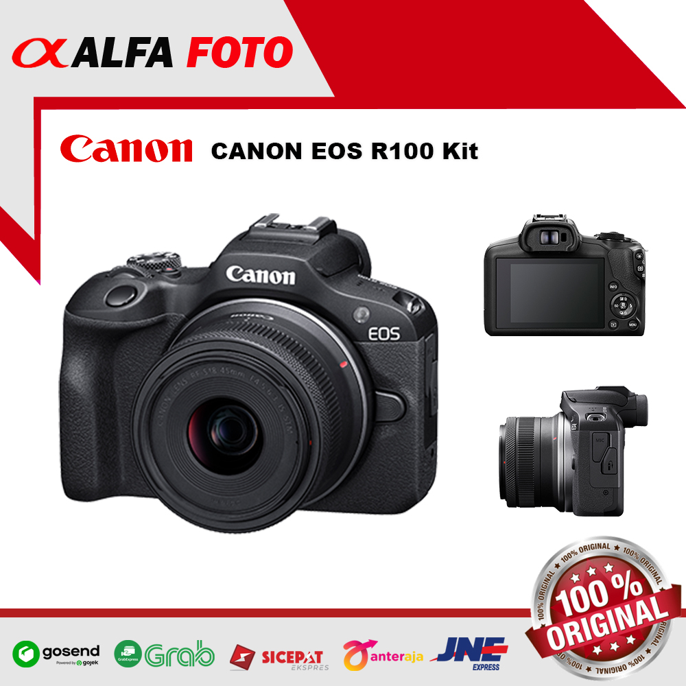 Jual Canon EOS R100 Kit 18-45mm IS STM Canon R 100 18-45 mm IS STM ...