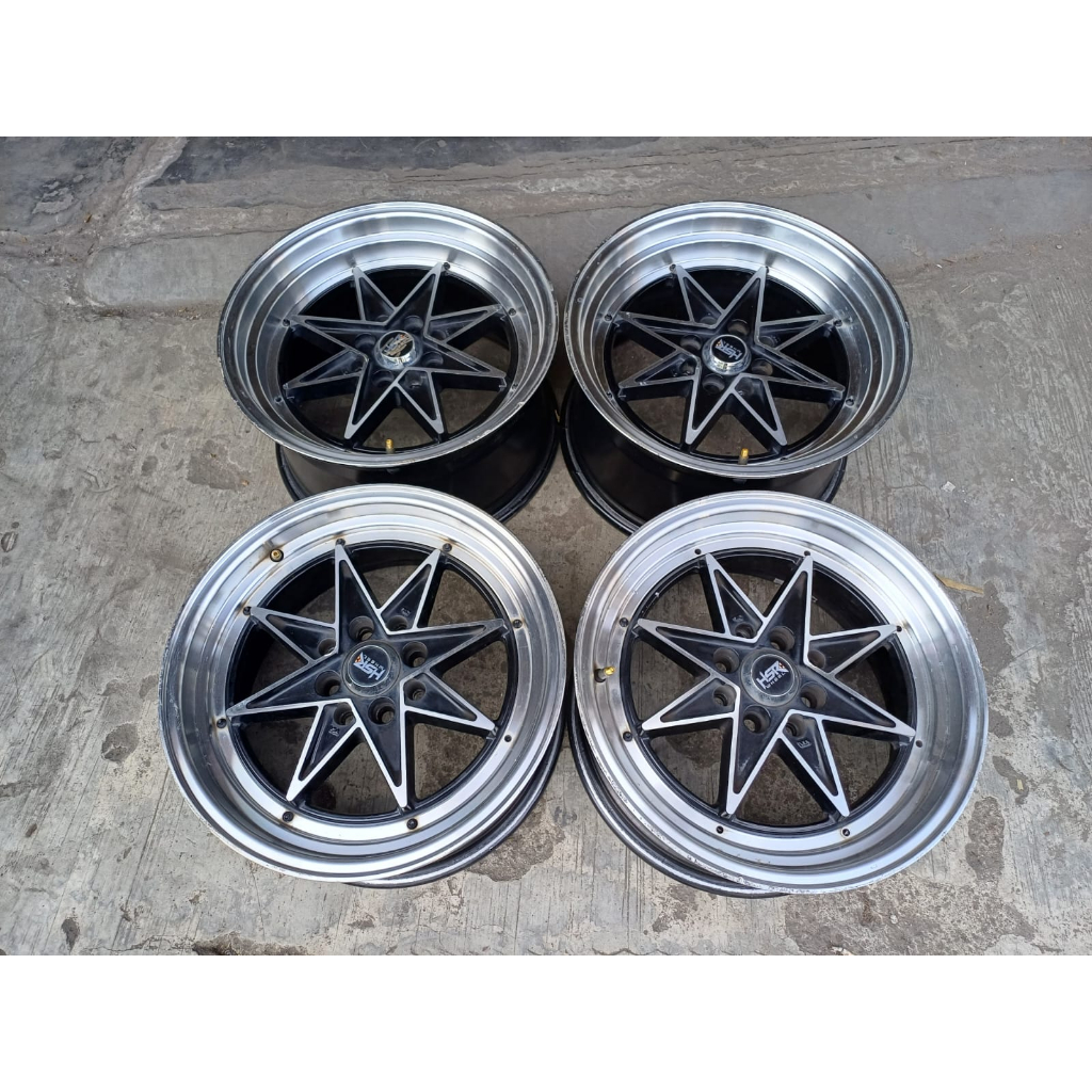 Jual VELG CELONG BEKAS STARLIGHT R16 BLACK POLISH VELG SEKEN CELONG ...