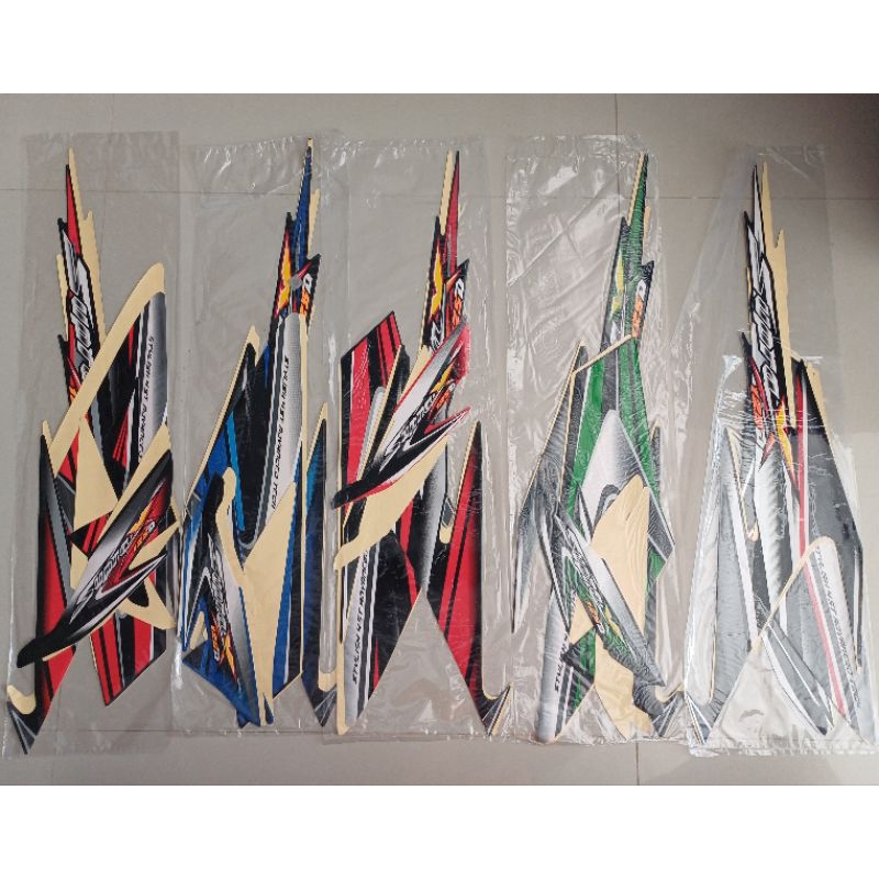Jual striping stiker pleret original honda supra x 125 tahun 2006