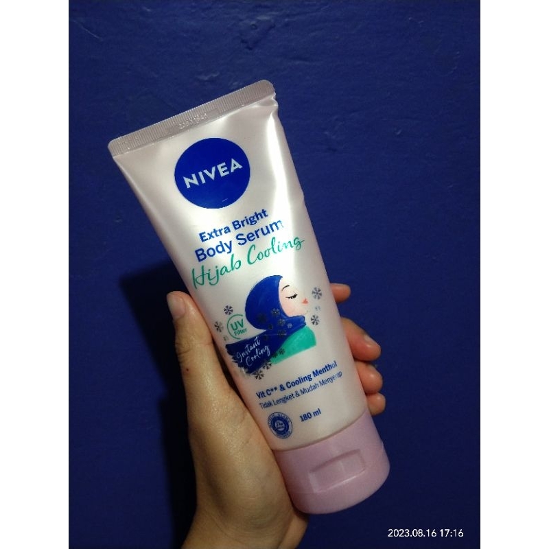 Jual Nivea Extra Bright Body Serum Hijab Cooling Ml Shopee Indonesia