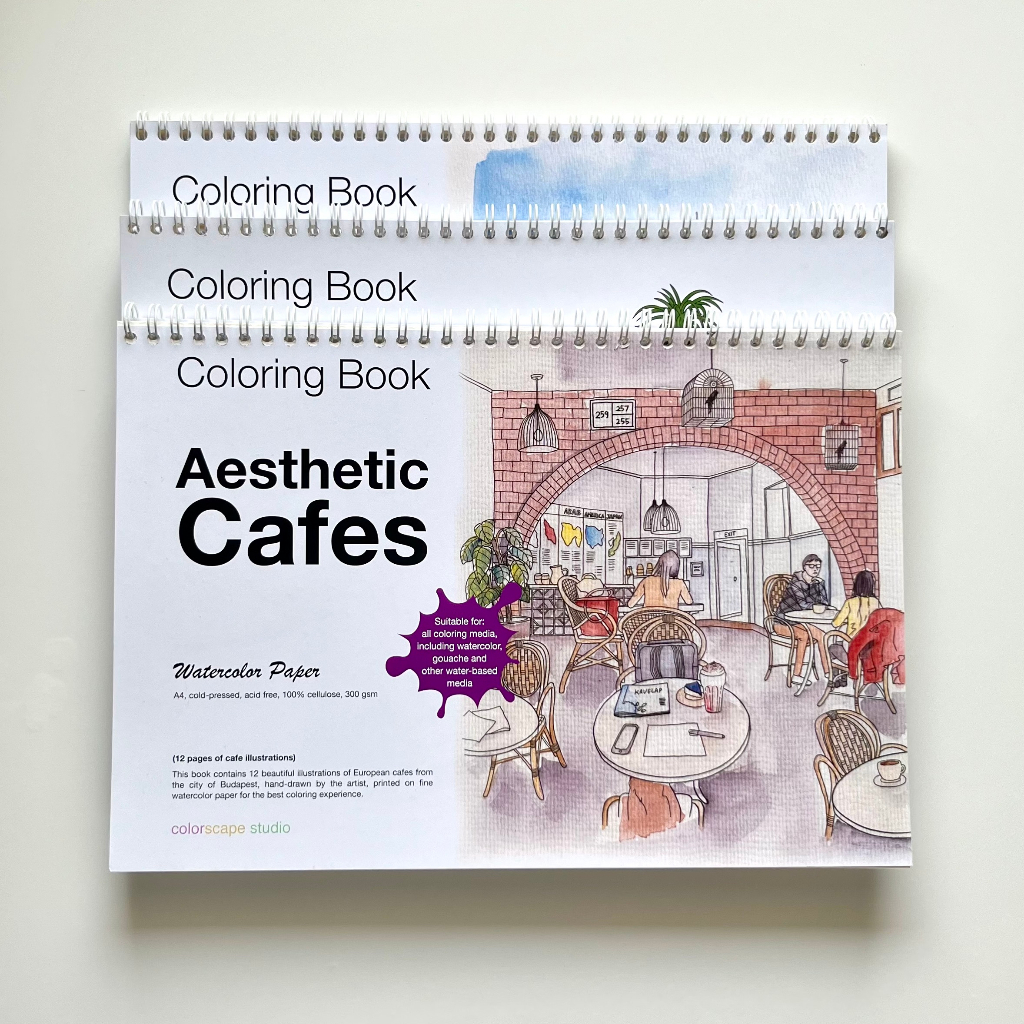 Kawaii Cafe - Pastel Coloring Set