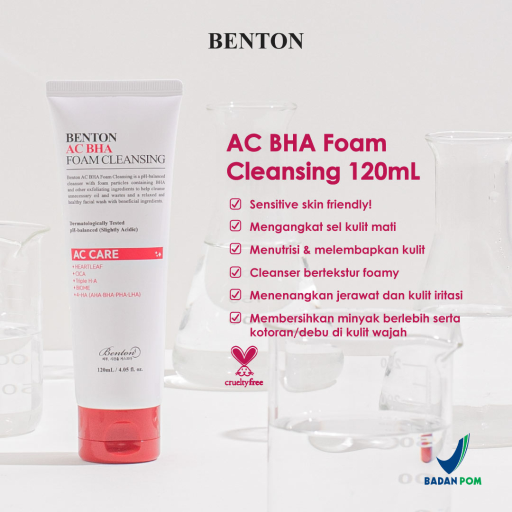 Jual [CLEARANCE] Benton AC BHA Foam Cleansing 120ml [Sabun Cuci Muka ...