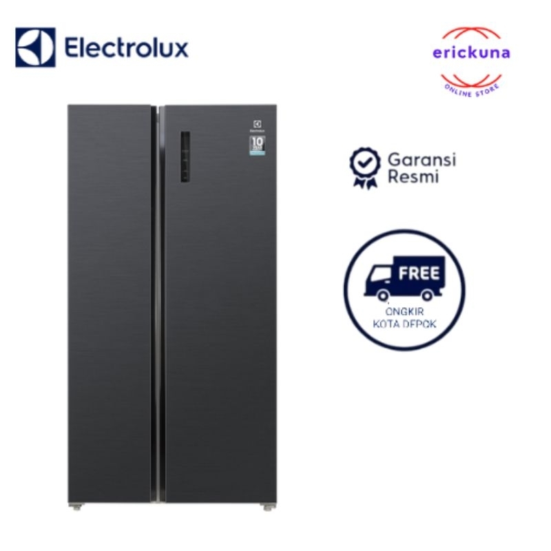 Jual Electrolux Kulkas Side By Side ESE5401ABID 505 Liter Inverter