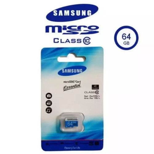 Jual Memory Card Micro SD Samsung Biru 64GB 32GB 16GB 8GB 4GBClass 10