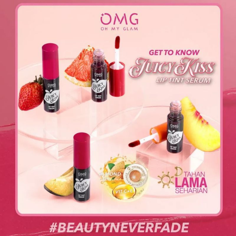 Jual OMG JUICY KISS LIP TINT SERUM BPOM Shopee Indonesia