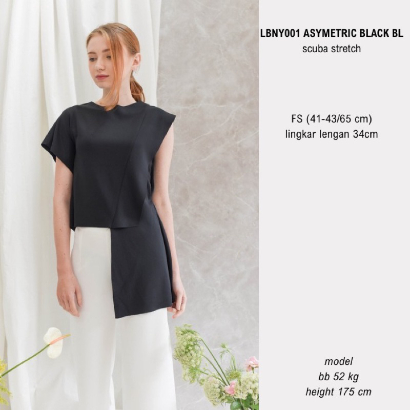 Jual Blouse Wanita Lbny 001 Asymetric Bl Shopee Indonesia