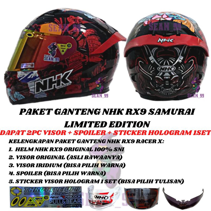 Jual Helm Nhk Rx Samurai Limited Edition Double Visor Full Face