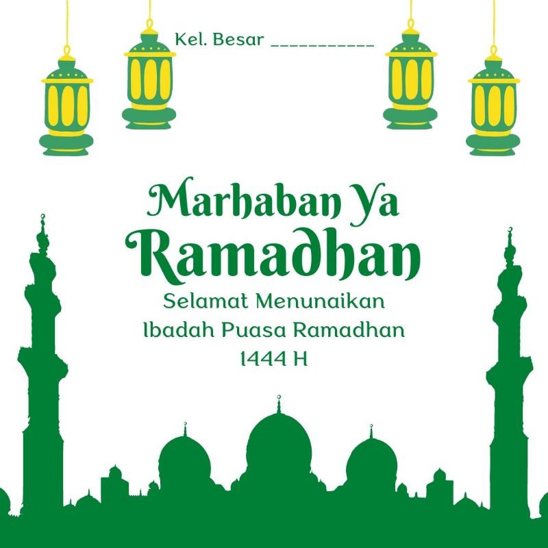 Jual Kartu Ucapan Ramadhan Marhaban Ya Ramadhan Ucapan Puasa Shopee Indonesia