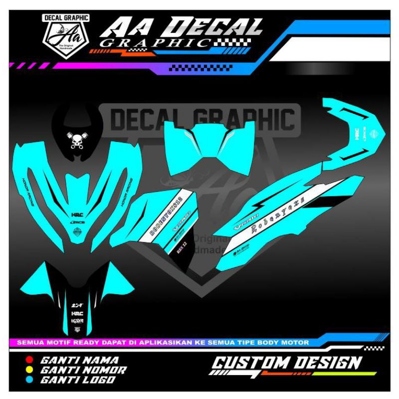Jual stiker decal vario 125 new stiker vario 125 new bisa request