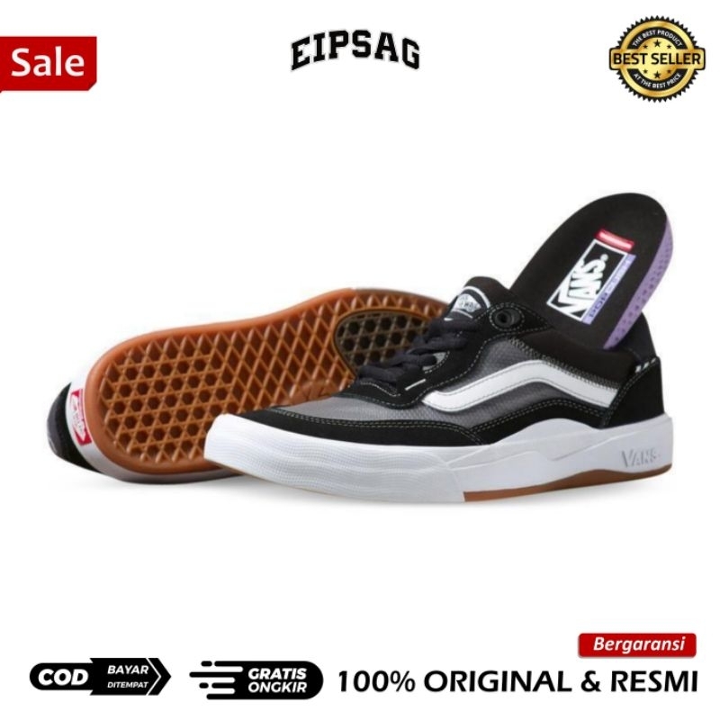 Jual Vans Wayvee Pro Skate Black White RESMI ORIGINAL Shopee Indonesia