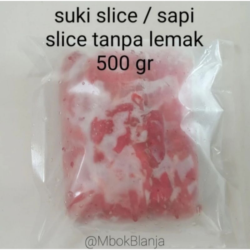 Jual Daging Sapi Slice Aus Slice Beef Tanpa Lemak No Fat Less Fat Sukiyaki Yakiniku Shabu