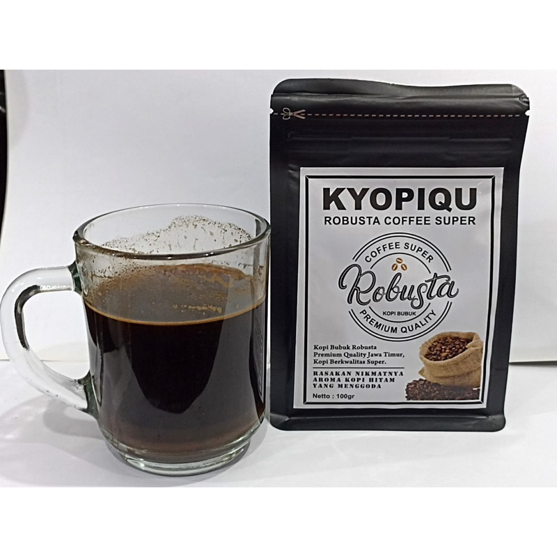 Jual KOPI BUBUK KYOPIQU ROBUSTA BLEND AMAN UNTUK LAMBUNG 100 GRAM