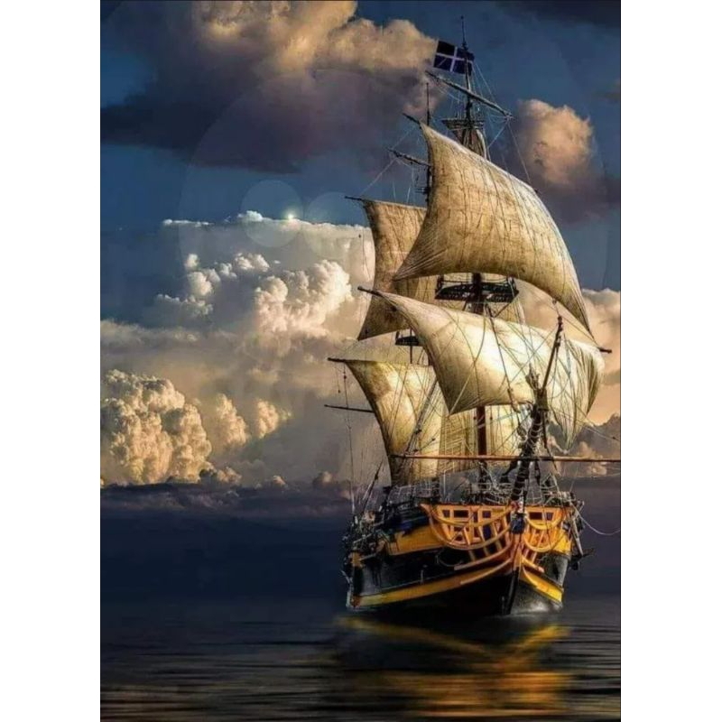 Jual Poster Cetak Hiasan Dinding Jumbo Gambar Kapal Bajak Laut Layar