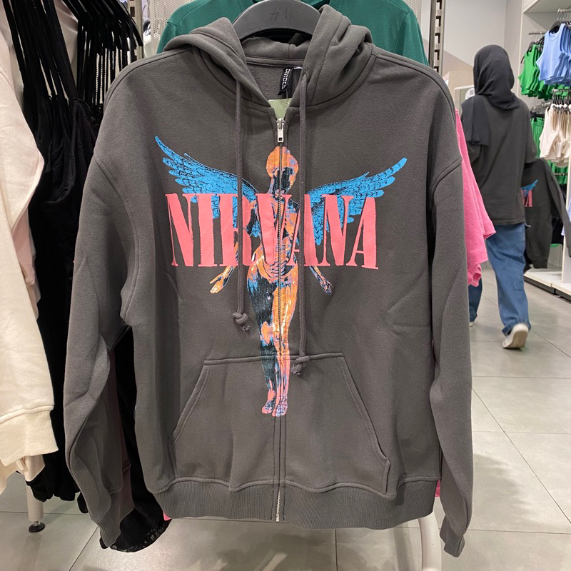 Jual Oversize Sweater NIRVANA x H M Original Store New ARRIVAL Shopee Indonesia