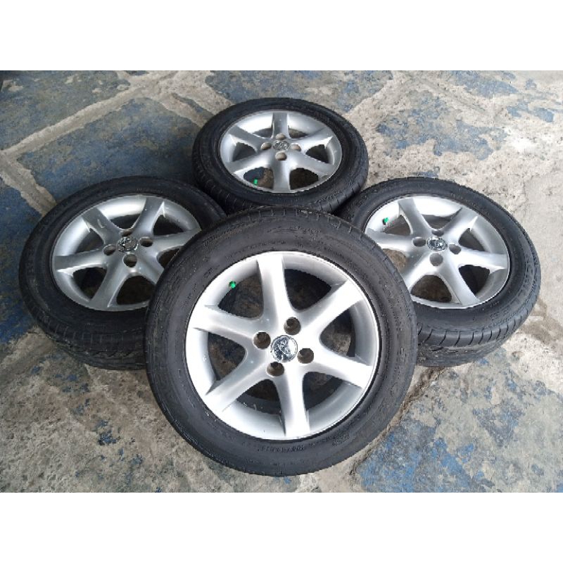 Jual velg original copotan altis ring 15 pcd 4x100 + ban achilles 195 ...
