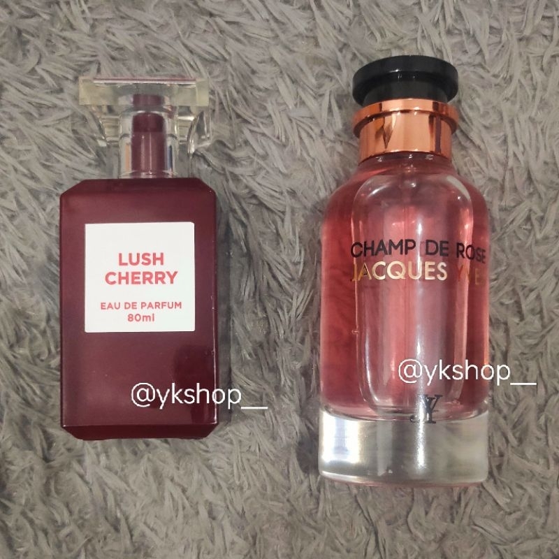 Jual Decant Fragrance World Lush Cherry Champ De Rose Shopee Indonesia