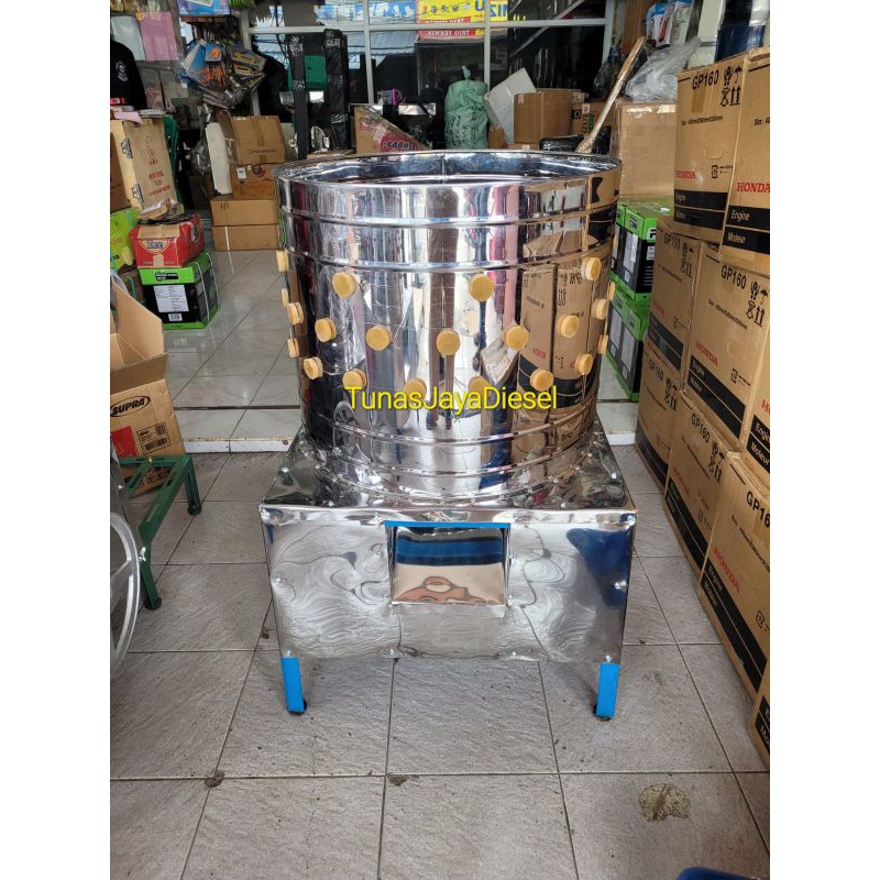 Jual Mesin Cabut Bulu Ayam ( Stainless) + Dinamo Listrik 1Hp Siap Pakai ...