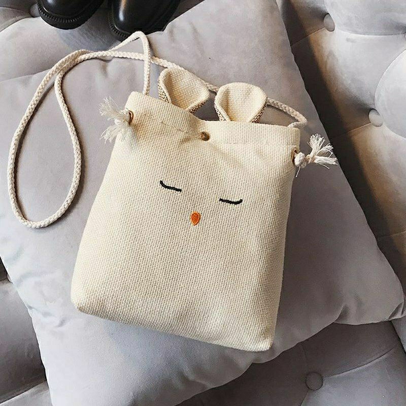 Jual Tas Selempang Emoticon / Tas Kanvas Emoticon Lucu Unik / Tas