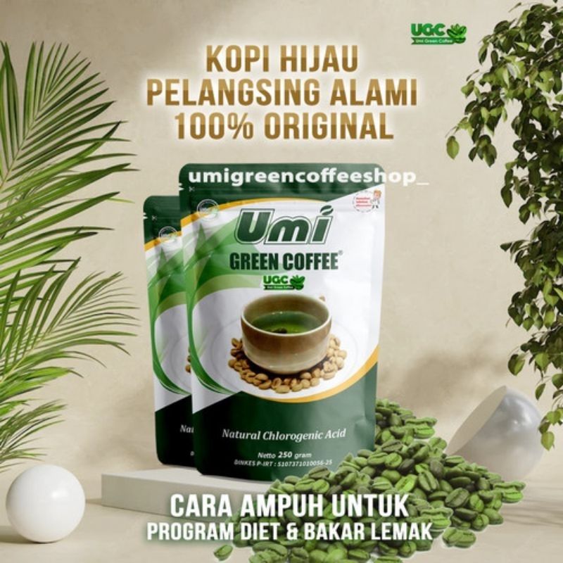 Jual Ugc Umi Green Coffe Pelangsing Herbal Diet Praktis Dan Juga Cocok ...