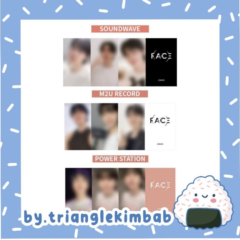 Jual LUCKY DRAW BTS JIMIN FACE - LD SOUNDWAVE M2U POWERSTATION PWS SW ...